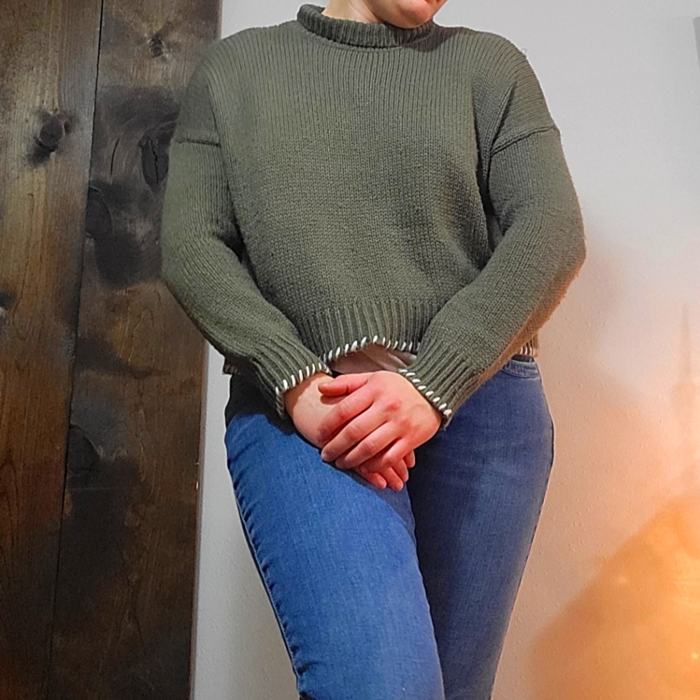 Green Knit Sweater